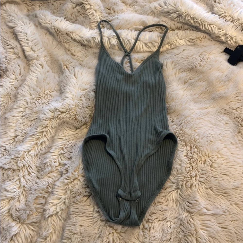 Topshop body suit olive